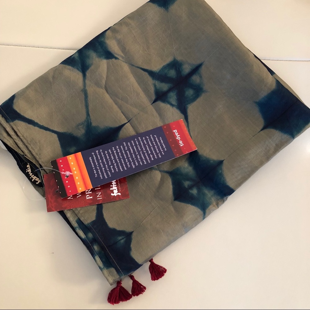 Tie Dye Silk Scarf